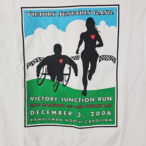 Victory Junction Run '06 North Carolina Half Marathon Long Sleeve T Shirt Medium - Picture 3 of 10